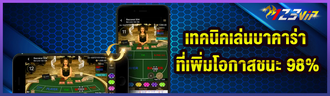 เทคนิคเล่นบาคาร่าที่เพิ่มโอกาสชนะ 98%   